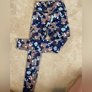 Blue camo balance athletica leggings size small